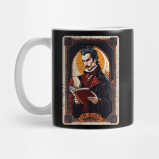 The Reader Vintage Vampire Halloween Tarot Card Mug